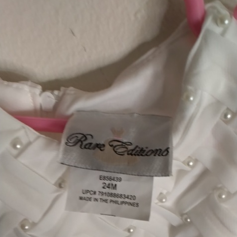 Rare Editions White A-Line Scoop Neck Sundress for Weddings / A#1 - Picture 3 of 3